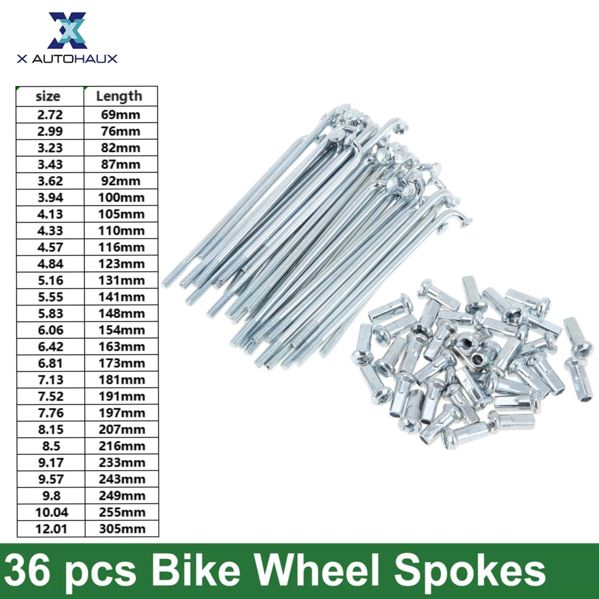 Spoke Nipple Brass - X Autohaux 36 pièces 12G J