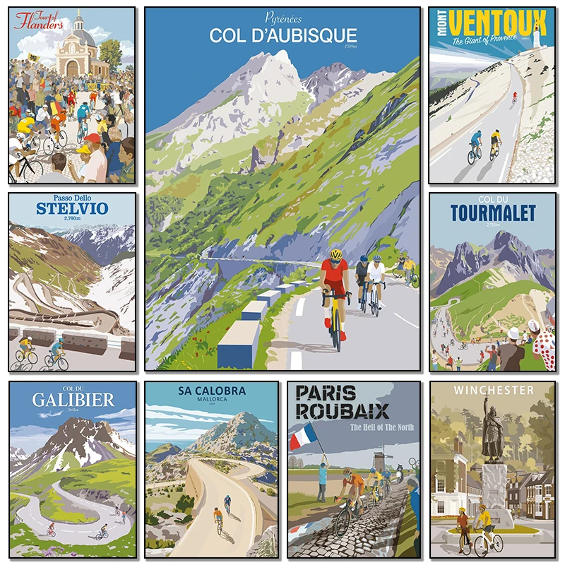 Mountain Biking Europe - Affiches d'art, peintures diamant et impressions