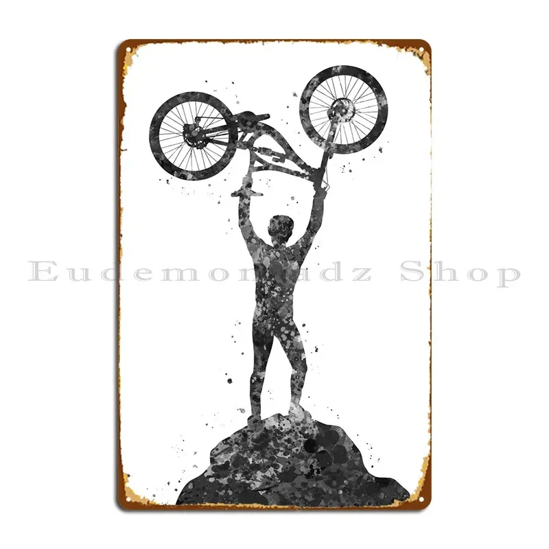 Plaque murale en métal VTT de  - Mountain Biking Europe avis et prix
