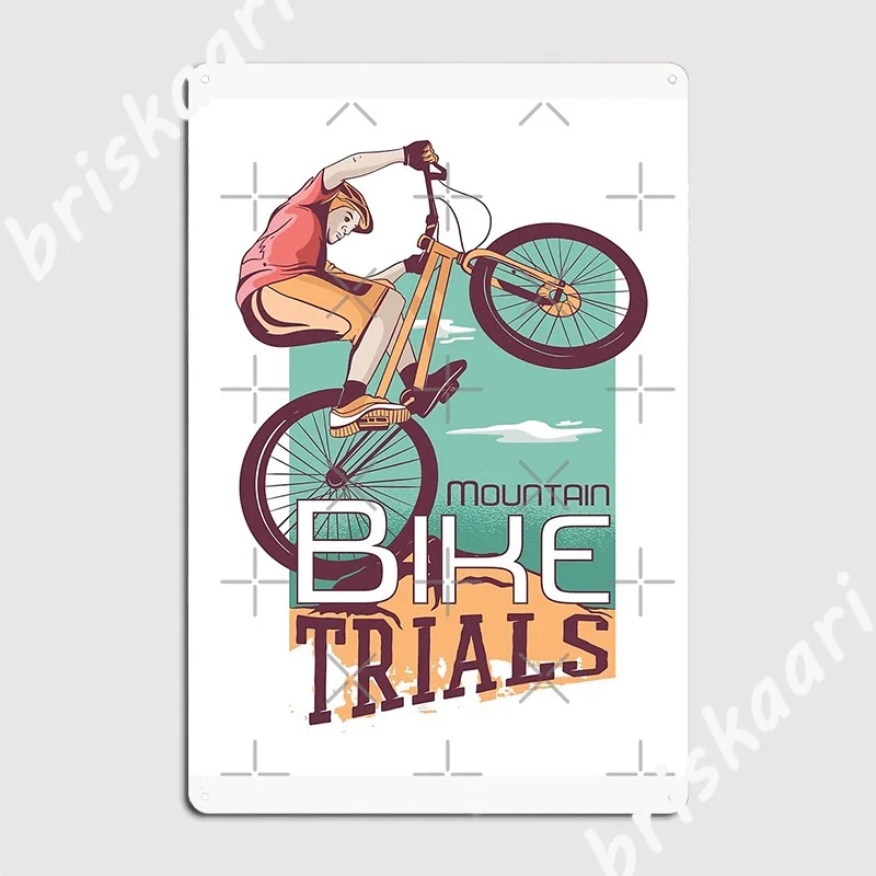Affiche en Plaque métallique p - Mountain Biking Europe avis et prix