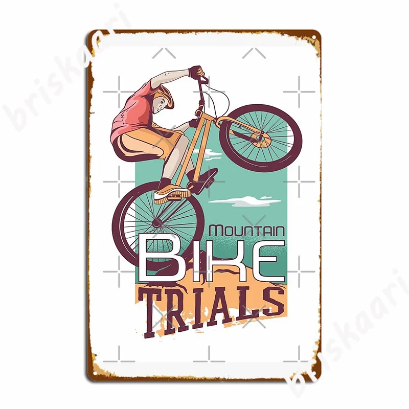 Affiche en Plaque métallique p - Mountain Biking Europe avis et prix